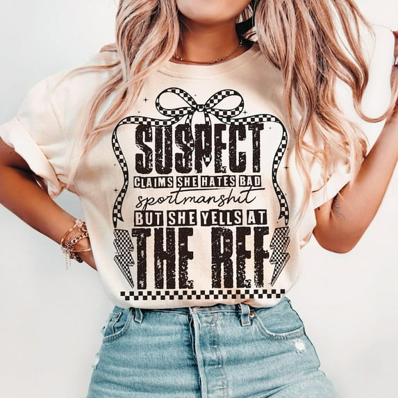 Funny Soccer Cheer T-Shirt, Trendy Soccer Mom Shirt, Soccer Shirt Design, Coquette Checkered Soccer Mom Shirt