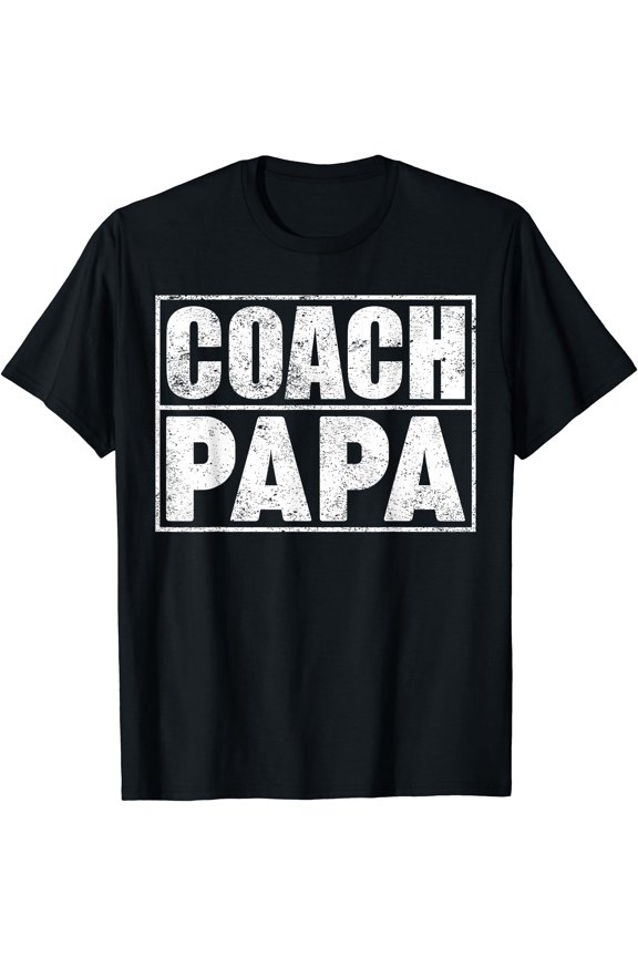 Funny Soccer Football Basketball Coach Papa Father's Day T-Shirt