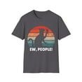 thumbnail image 1 of Funny Social Distancing Cat Sunset Men Women T-shirt, 1 of 7