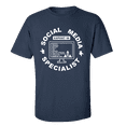 thumbnail image 1 of Funny Social Media Specialist Unisex Adult Short Sleeve T-shirt-Navy-4xl, 1 of 4