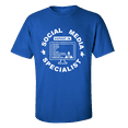 thumbnail image 1 of Funny Social Media Specialist Unisex Adult Short Sleeve T-shirt-Royal-5xl, 1 of 4