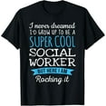 thumbnail image 1 of Funny Social Worker Cotton T-Shirt Appreciation Gifts Cotton T-Shirt, 1 of 5