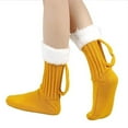 thumbnail image 1 of Funny Socks Beer Drinking Socks for Women - 3D Knit Socks for Christmas （Yellow）, 1 of 2