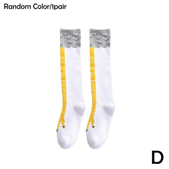Funny Socks Chicken Legs Cartoon Animal Legs Knee Fitness Novelty Women Mens P4I3
