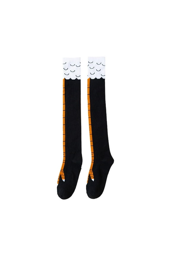 Funny Socks Chicken Legs Cartoon Animal Legs Knee Fitness Women Novelty