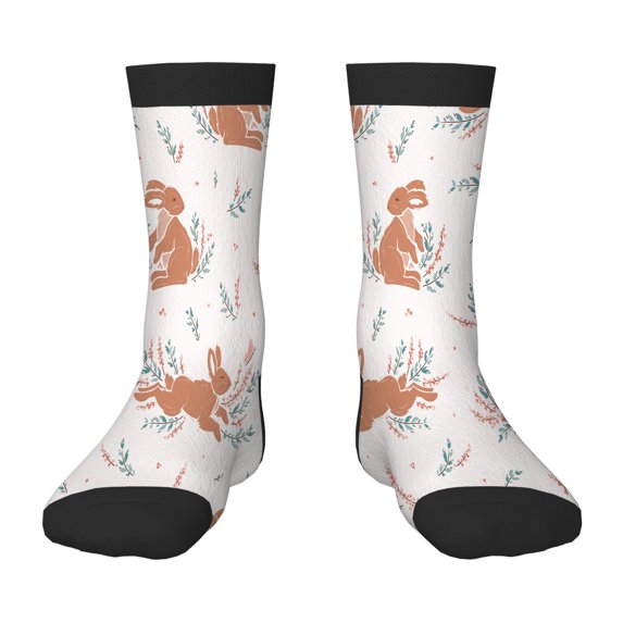 Funny Socks Jellyfishes Fishes Corals Turtles Shells Seaweeds Children's Novelty Casual Crew Socks Design for Boys Girls Gift