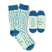 FunnyFeet Blue Maze Mid-Calf Dress Socks for Men Socks