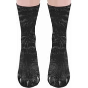 Funny Socks for Men Women Teens - Fun Animal Cat Paws Socks 3D White Elephant Novelty Gifts for Dad Husband Cute Funky Crazy Socks - Valentine's Christmas Gag G