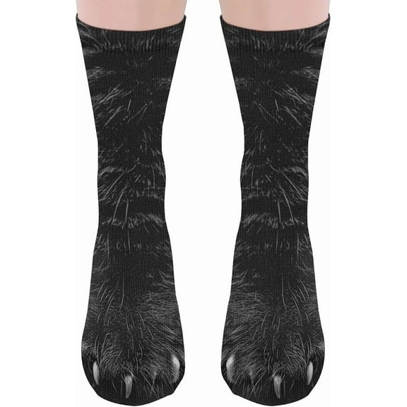 Funny Socks for Men Women Teens - Fun Animal Cat Paws Socks 3D White Elephant Novelty Gifts for Dad Husband Cute Funky Crazy Socks - Valentine's Christmas Gag Gifts Stocking Stuffers