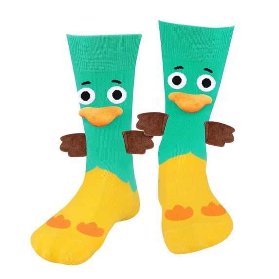 Funny Mallard Duck Socks for Men Women Teen Boys -Cute Novelty Crazy Silly Cool 3D Animal Socks Duck Accessories Gift -Fathers Valentines Birthday Fun Gift Ideas Christmas Stocking Stuffers