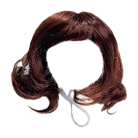 Funny Soft Pet Cosplay Wig with Adjustable Straps, Stylish Furry Pet Dress‑Up Costume, Reusable Comfortable Headwear for Medium Cats Dogs Halloween Christmas Birthday Party Holiday Decoration
