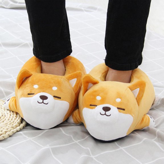 Funny Soft Plush Slippers, Bedroom Animal Indoor Home Slippers, Shape Slippers, Shoes for Girls Couples Women