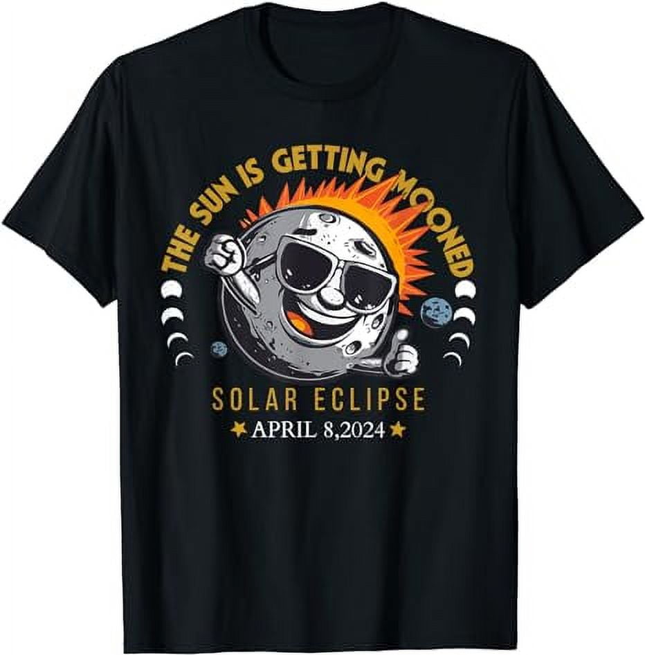 Funny Solar Eclipse April 2024 Sun is Getting Mooned TShirt