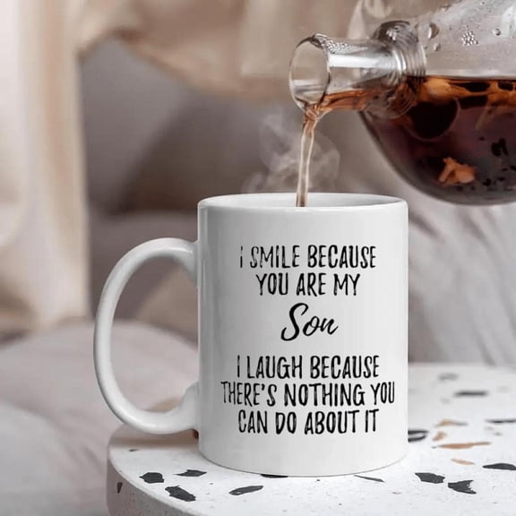Funny Son Coffee Mug Funny Best Son Ever Gifts Son Coffee Mug 11 Ounces White Dad to Son Gifts Mother to Son Restaurant Office Commercial Eid Al Adha