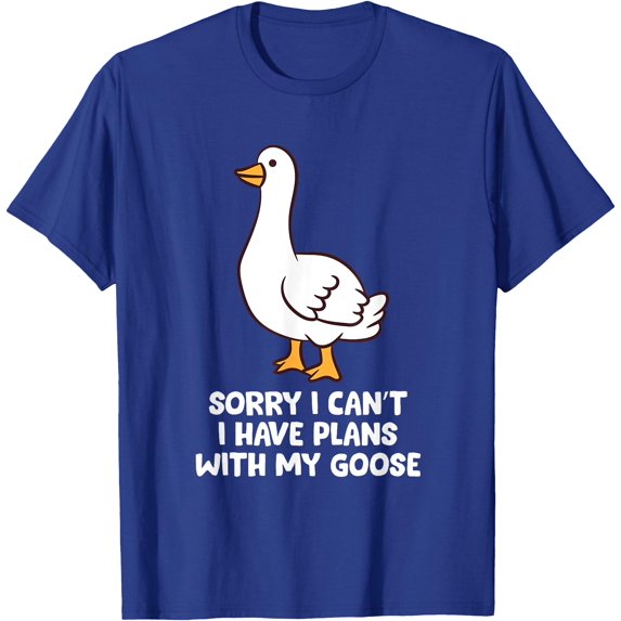 Funny Sorry I Have Plans With My Goose Softstyle Unisex T-Shirt Men Women Kids