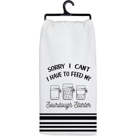 Funny Sourdough Baking Kitchen Towels, Gifts for Sourdough Bakers Tea Dish Towels for Kitchen, Baking Lover Gifts Decorative Hand Towels, 16x24 Inch