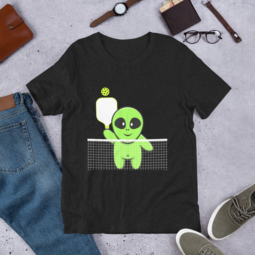 Funny Space Alien Playing Pickleball Lover Player Shirt - Walmart.com
