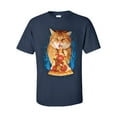 thumbnail image 1 of Funny Space Pizza Cat Unisex Adult Short Sleeve T-shirt-Navy-4xl, 1 of 4