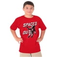thumbnail image 1 of Funny Spaced Out Astronaut Joke Crewneck T Shirts Boy Girl Teen Brisco Brands L, 1 of 6