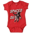 thumbnail image 1 of Funny Spaced Out Astronaut Joke Romper Boys or Girls Infant Baby Brisco Brands NB, 1 of 7