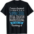 thumbnail image 1 of Funny Special Education Paraprofessional Tshirt Gifts T-ShirtMen's and women's gift, black and white T-shirt, size: Extra large S-4XL, 1 of 4