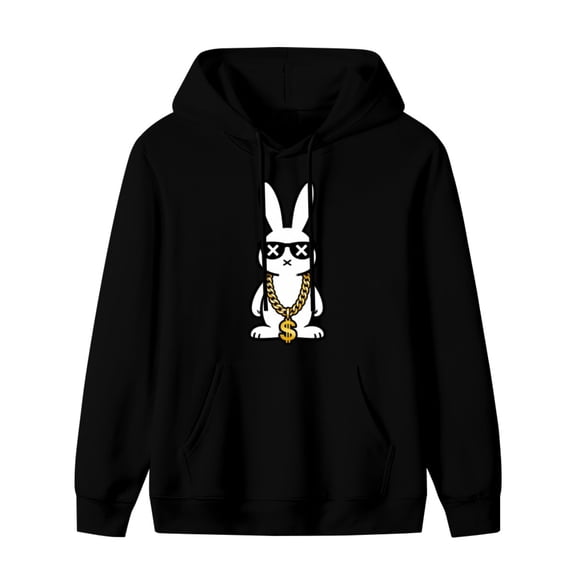 Funny Spider Print Mens Hoodies with Long Sleeve, Lightweight Basis Pullover Men's Drawstring Pocket Sweatshirt Hooded