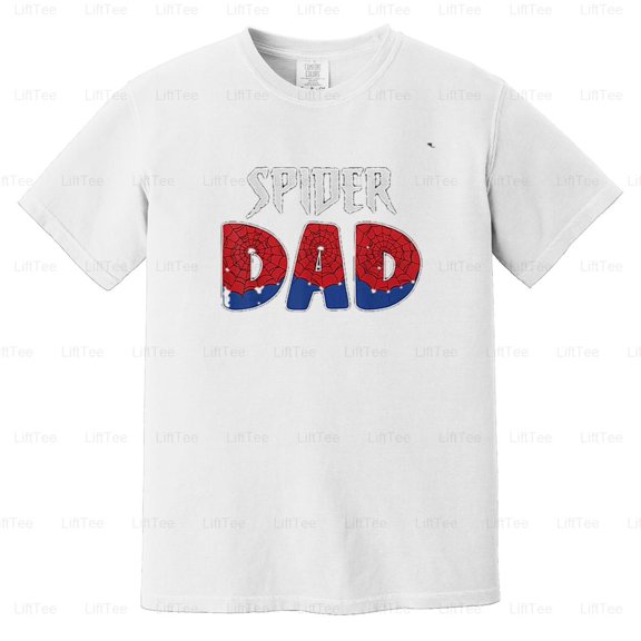 Funny Spider Web Dad Father's Day Birthday Boy Superhero Comic Theme Party Comfort Color T-Shirt Unisex, up to 4XL