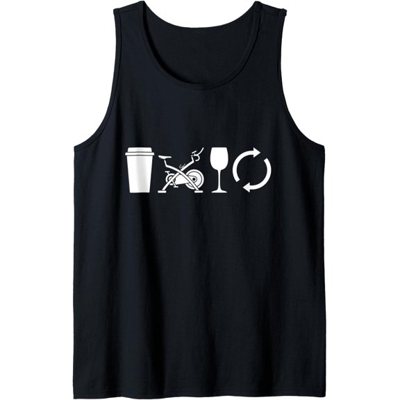 Funny Spin Class Workout Spinning Instructor Tank Top Size S-3XL