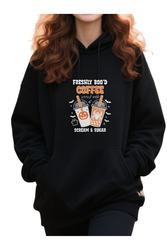 Funny Spooky Bat Halloween Hoodie for Men and Women, Unisex Pullover Hooded Sweatshirt, Comfortable Cotton Poly Blend, Casual Fall Seasonal Outfit