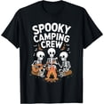 thumbnail image 1 of Funny Spooky Skeleton Campfire T-Shirt for Halloween Camping Enthusiasts, 1 of 5