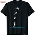 thumbnail image 1 of Funny Springboard Diving Graphic Tee, Comfort Fit T-Shirt for Women，Novelty Athletic Comedy Top，Classic，cotton，black，S-5XL, 1 of 1