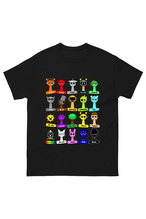 Funny Sprunki Toys Collection Kids Boys Girls Gift Unisex T-Shirt V12907, Plus Size S–5XL Available