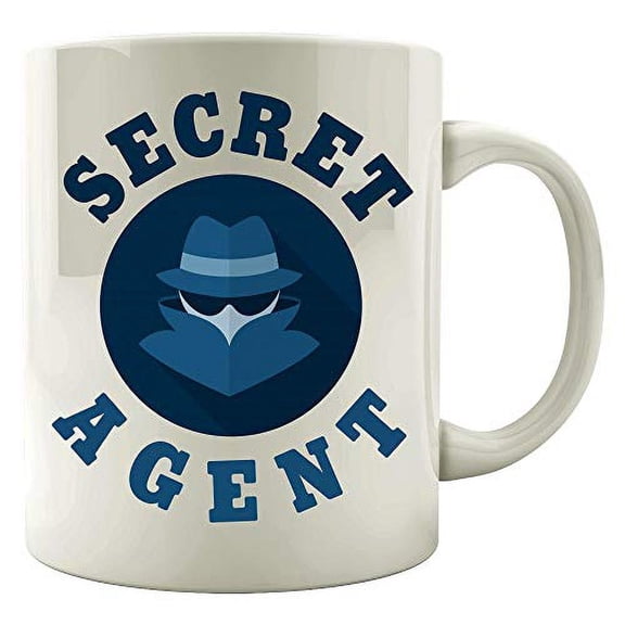 Spy 11 oz Coffee Mug - Secret Agent Humor White Ceramic Gift