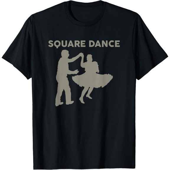 Funny Square Dance Silhouette Dancer Gift For Men Women Kids T-Shirt