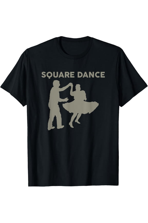 Funny Square Dance Silhouette Dancer Gift For Men Women Kids T-Shirt