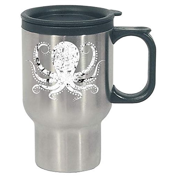 Funny Squid - Octopus Tentacles Ink Ocean Wildlife Humor - Stainless Steel Travel Mug