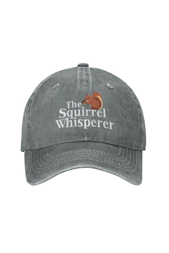 Funny Squirrel Baseball Hat for Women The Squirrel Whisperer Cap for Men Fashionable Caps Unisex