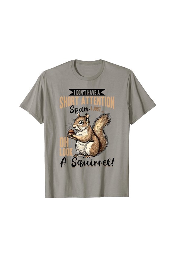 Funny Squirrel Cartoon T-Shirt for Anyone with a Playful Sense of Humor