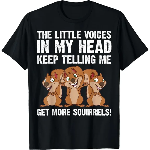 Funny Squirrel Gift Chipmunk Rodent Pet Lover Animal Art Unisex T-Shirt, up to size 5XL