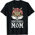 thumbnail image 1 of Funny Squirrel Mom Rodent Gopher Chipmunk Lover Women Girls T-Shirt, 1 of 2