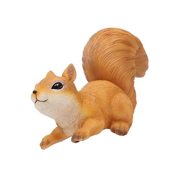 Funny Squirrel Sculpture Yard Ornament Outdoor Decor