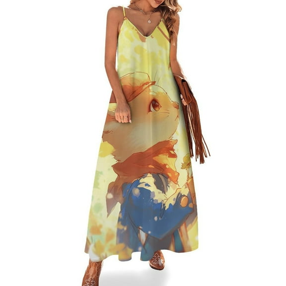 Funny Squirrel Sleeveless Dress Woman Fashion Long Dresses Women's Summer Suit Dress Summer 2025 Women