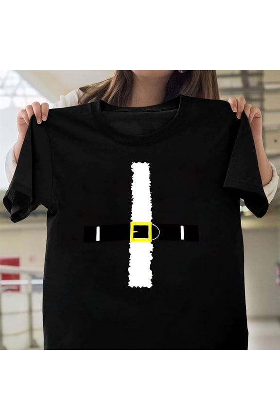 Funny St. Nick Claus Suit Costume Graphic Unisex T-Shirt, Easy Christmas Holiday Gift G0283, Up to Size 5XL