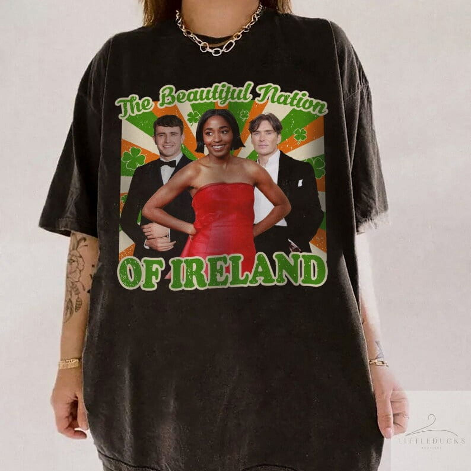 T-shirt St Patrick's Day Trèfle Irish Pride - Vert, 100% Coton, Tailles S à 3XL