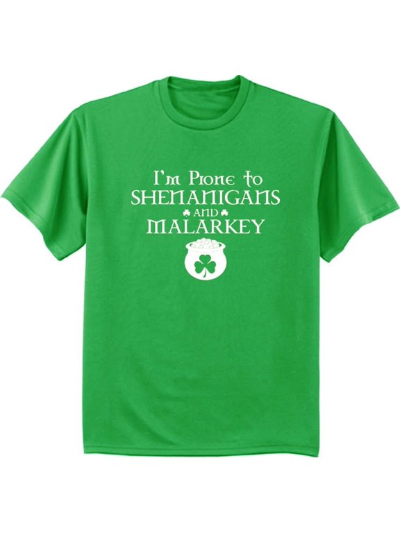 Funny St Patricks Day Shenanigans And Malarkey T-shirt Men's Graphic Tee