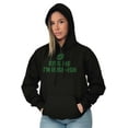thumbnail image 1 of Funny St Patricks Kiss Me Not Irish Hoodie Sweatshirt Women Brisco Brands M, 1 of 5
