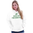 thumbnail image 1 of Funny St Patricks Kiss Me Not Irish Hoodie Sweatshirt Women Brisco Brands X, 1 of 5