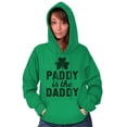 thumbnail image 1 of Funny St Patricks Paddy is the Daddy Women Plus Size Graphic Pullover Hoodie Brisco Brands 3X, 1 of 5