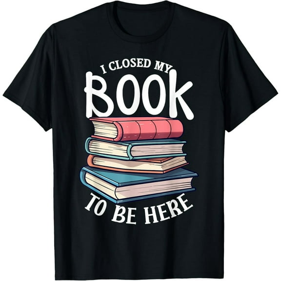 Funny Stack of Books Reader Quote Unisex Bookworm Graphic Short Sleeve Tee
