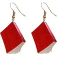 thumbnail image 1 of Funny Stackable Paper Book Drop Dangle Earrings for Women Gold-Toned Stack of Books Reading Dangling Fish Hook Earrings 3D Classic Librarian Graduation Teacher Student Back to School Jewelry, 1 of 11